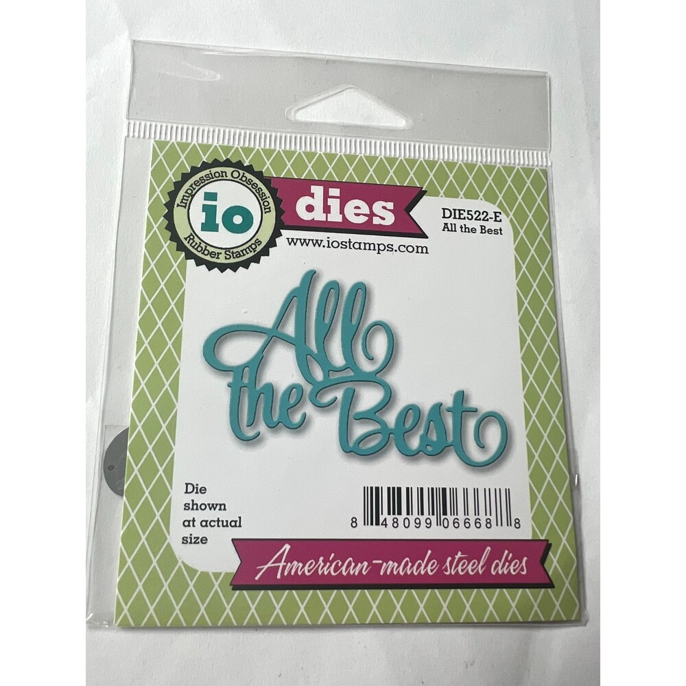 Impression Obsession Steel Dies DIE522-E All the Best Rubber Stamps